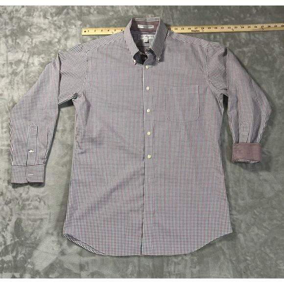 Paul Fredrick Non-Iron Men's Oxford Flip Cuff Size 16 1/2-33 - Picture 10 of 13